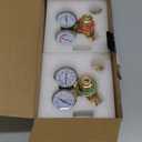 RX WELD Oxygen Acetylene Regulator Set, CGA-540 Oxygen/CGA-200 Acetylene (For Small MC Tanks), Outlet 9/16"-18 B-Size