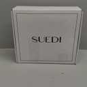 Rollda SUEDI Women's Pointed Toe Ankle Boots Chunky High Heel Ankle Booties Side Zipper Short Boots (11, White Pu)