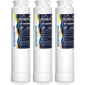 PUREPLUS Refrigerator Water Filter, Compatible with Frigidaire EPTWFU01, EWF02, Pure Source Ultra II, 3Pack