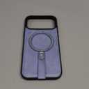 Bullroye for iPhone 17 Pro Max Case Leather Glitter | iPhone 17 Pro Max Leather Case with Sparkly Shiny Stand Cute Women | Fits for MagSafe (Sky Blue, IP17 Pro Max)