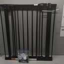 Keny 29"-55" Extra Wide Baby Gate, Pressure Mounted No Drilling Dog Gate for Stairs Doorways, Easy Walk Through Safety Gate for Babies or Pets, 30" Tall, Black