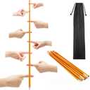 Helium Stick Game Team Building Games for Work,Corporate Team Building Games,Build Teams and Communication Skills,Challenge Success for Leadership Listening,Easy to Carry,Yellow,11.8ft
