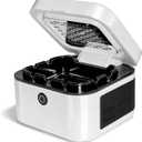 Multifunctional Smokeless Ashtray with HEPA Filter,Rechargeable Air Purifier for Cigarette Smoke,Portable Ashtray for Indoor & Outdoor Use (White)