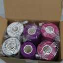 WePet Pet Wrap, Self-Adhesive, Only Sticks to Itself, Non-Woven Tape for Dog Legs, Paws, Wounds, First Aid Cohesive Gauze for Horse, Cat, Bird, Animal, 6 Rolls, 4 Inch, Pawprints B (Pawprints B, 2 of Each Color)