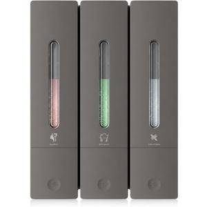 Shampoo and Conditioner Dispenser - Wall-Mounted 3-Chamber Shower Soap Dispenser, No-Drill, 1200ML Capacity, for Bathroom & Hotel