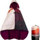 Waterproof Stadium Blanket, Soft Warm Fleece Camping Blanket Wearable Camp Blanket for Outdoor Camping, Picnic, Stadium, Sports, Beach, Car
