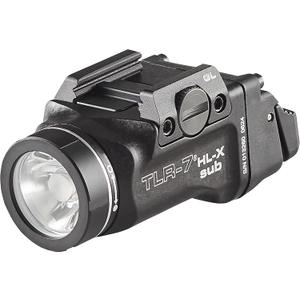 Streamlight 69503 TLR-7 HL-X sub USB 1000-Lumen 10000-Candela Rechargeable Rail-Mounted Weapon Light Exclusively for Glock 43X/48 MOS, 43X/48 Rail, Includes Switches and Key Kit, Black