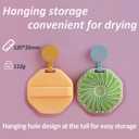 Suddies Body Scrubber, Silicone Body Scrubber, Silicone Loofah, Body Scrub Brush for Effective Showering Exfoliation, Travel Loofah for Women & Men for Delicate Skin (Green)