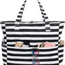 LEDAOU Beach Bag Waterproof Sandproof Women Beach Tote Pool Bag with Zipper for Swim Gym Grocery Travel with Wet Pocket | Sandproof, with Zipper, for Gym, Grocery, Travel, with Wet Pocket