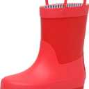 RAINANGEL Toddler Rain Boots with Easy-On Handles, Waterproof, Premium Natural Rubber, Lightweight, Flexible with Traction for Kids, Size 3