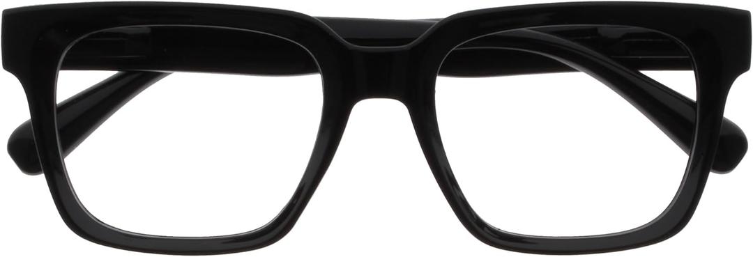 OPULIZE ERA Blue Light Blocking Reading Glasses for Women Men, Oversized Frame with UV400 Protection and Anti-Reflective, Anti-Glare Computer Glasses, Black +2.50 (Pack of 1)