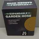 50 FT Garden Hose -2026 Newly Upgraded Expandable Garden Hoses with 10 Function Spray Nozzle, Extra Strength Fabric, Pure Brass 3/4'' Fittings, Leak-Proof, Lightweight, Kink-Free Hose(Gray Blue)