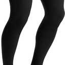 JOBST 115414 forMen Ribbed Dress Compression Stocking, Thigh High, 30-40mmHg, Closed Toe, Large, Black, Large