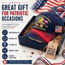 250th Anniversary Patriotic Baseball Cap, Embroidered USA Flag Hat, Adjustable Cotton Cap for Men Women, American Heritage Gift for Independence Day and Veterans Day Dark Blue