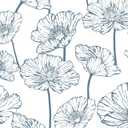 Orainege Peel and Stick Wallpaper Floral Contact Paper Blue and White Wallpaper 15.7inx118.1in Self Adhesive Wallpaper Boho Removable Decorative Wallpaper for Bedroom Bathroom Cabinets Decor Vinyl