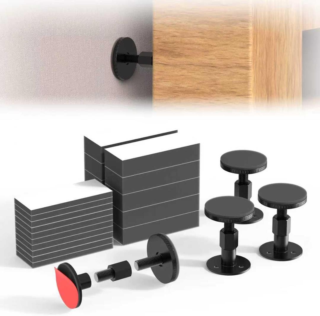 Headboard Stoppers for Wall - Couch Stoppers to Prevent Sliding, 10Pcs (15mm Thick)+10Pcs (5mm Thick) EVA Foam Couch Stoppers and 4Pcs Headboard Stoppers, Easy Install for Bed Cabinet Sofa