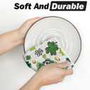 2 x Artoid Mode Wood Clover Shamrock St.Patrick's Day Kitchen Dish Towels, 18x26 Inch Farmhouse Holiday Spring Decoration Cleaning Set of 2