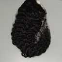 30 Inch Deep Wave Lace Front Wigs Human Hair, 13x6 HD Wet and Wavy Lace Front Wigs, Curly Human Hair Wig, 180 Density Deep Wave Wig, Pre Plucked & Glueless, Natural Color (Black)