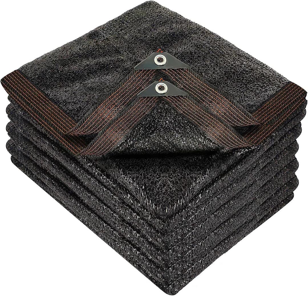 winemana 40% Black Shade Cloth, 20 x 20 FT Durable Mesh Tarp with Grommets, Resistant Garden Sun Shade Netting, Shading Antifreezing for Pergola, Greenhouse, Plants Growing, Chicken Coop