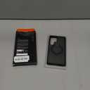 TORRAS Strong Magnetic & Seamless Stand for Samsung Galaxy S25 Ultra Case, Fit for MagSafe, Mil-Grade Drop Protection, Kickstand for Samsung Galaxy S25 Ultra Case, Translucent Back/Black Edge