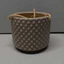 Flower Pot 6’’ Mauve Planter with Polka Dots Modern Ceramic Pot with Crackle Glaze  No Drainage Holes Holds 5’’ Indoor Plant