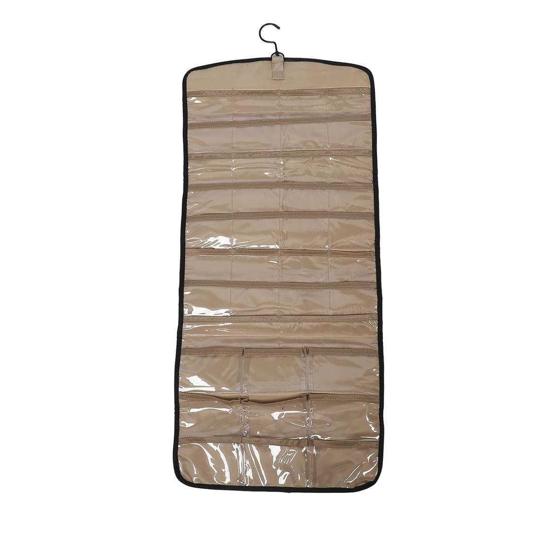 Tyenaza Hanging Jewelry Organizer, Double Sided Wall Earring Holder with Hanger Metal Hook for Necklaces, Rings, Bracelets (L)