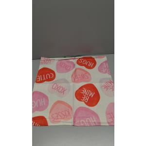 AVOIN colorlife Valentine's Day Love Heart Red Throw Pillow Covers Set of 4, 20 x 20 Inch Anniversary Wedding Home Decor Soft Plush Faux Fur Jacquard Cushion Case for Sofa Couch