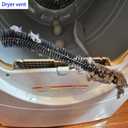 Full-Bristle Dryer Vent Cleaner Brush - 29.52 Inch Flexible Lint Brush for Dryer Vent, Refrigerator Coil Cleaning Brush, Long Handle Dust & Pet Hair Remover for Trap and Duct, Home Essential