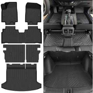 Naibeve Floor Mats for 2024 2025 2026 Honda Prologue/Chevrolet Chevy Blazer EV - All Weather Custom for Honda Prologue Floor Mats Trunk mat Backrest Mats Interior Accessories