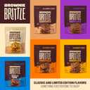 Brownie Brittle Original Chocolate Chip Thin and Crispy Sweet Snacks, Family Size (Pack of 6, 5 oz), Rich Gourmet Brownie Bites Dessert (EXP 03/19/27)