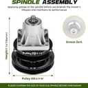 46 inch Deck Rebuild Kit for MTD LT 4600H LT 946G Toro LX460 LX465, Spindle 618-0240 918-0430 112-0311 112-0383, Blade 112-0302 112-0304, Belt 112-0317 954-0349 754-0349