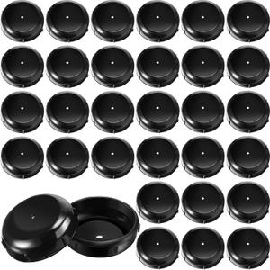 Jetec 1.5 Inch Patio Furniture Seating Glides/Feet/Caps for Wrought Iron Outdoor Furniture Easy to Install Replacement Chair and Table Feet Glide Protectors/Cap(Black,48 Pieces)