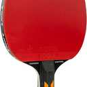 JOOLA Carbon Control Performance Ping Pong Paddles - Ergonomic Grip Handle & Vibration Control - ITTF Approved - Professional Ping Pong Paddle for Advanced Playability - Table Tennis Racket - Red