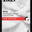 Americanflat 21x29 Picture Frame with Polished Plexiglass - Black Picture Frame - Wide Photo Frames Made of Engineered Wood for Vertical or Horizontal Wall Display - Epic Collection - Black
