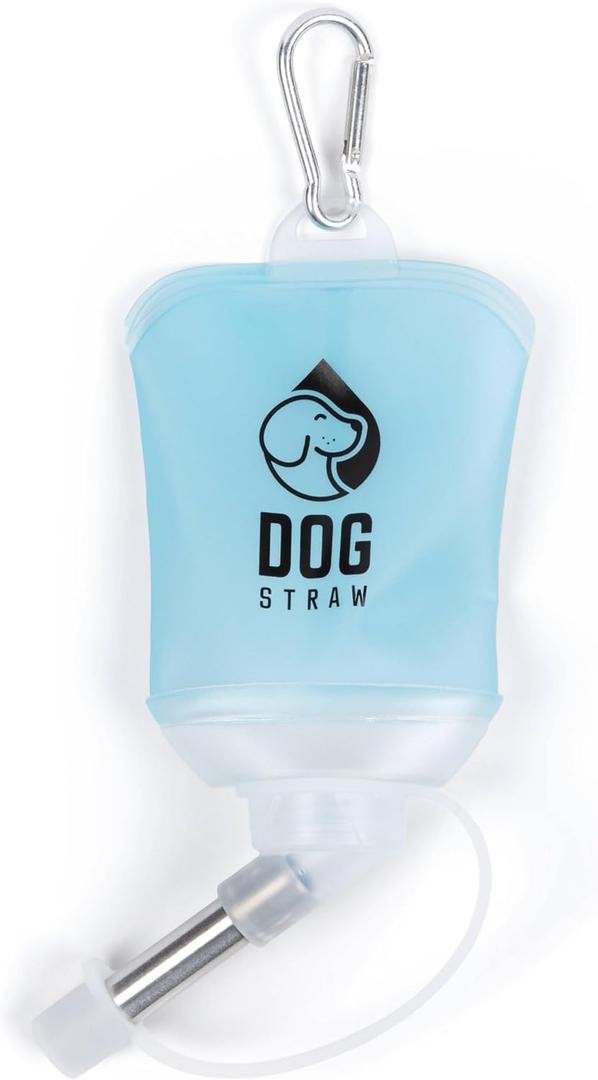 Dog Straw  The Ultimate Portable Water Solution for Dogs, 5oz Blue