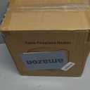 Riseon Small Portable Space Heater for Indoor use with Realistic 3D Flame, Mini Electric Fireplace Heater with Thermostat, 1500W/750W PTC Ceramic Heating, Tip-Over Safety Switch, Walnut