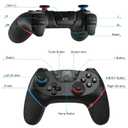 Diswoe Upgraded Wireless Controller for Switch 1/Lite/OLED/Switch 2 Pro Controller for Switch PC Hall Joystick Gamepad Supports Wake up, Gyro Axis, Turbo, Dual Vibration and Screenshot Function