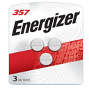 Energizer 357/303 Batteries (3 counts, Pack of 1), 1.5V Silver Oxide Button Cell Batteries