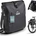Borgen bike rack bag - 25 L - 100% waterproof - carrying handle and shoulder strap - rear panniers, panniers bike bags, pannier rack bag