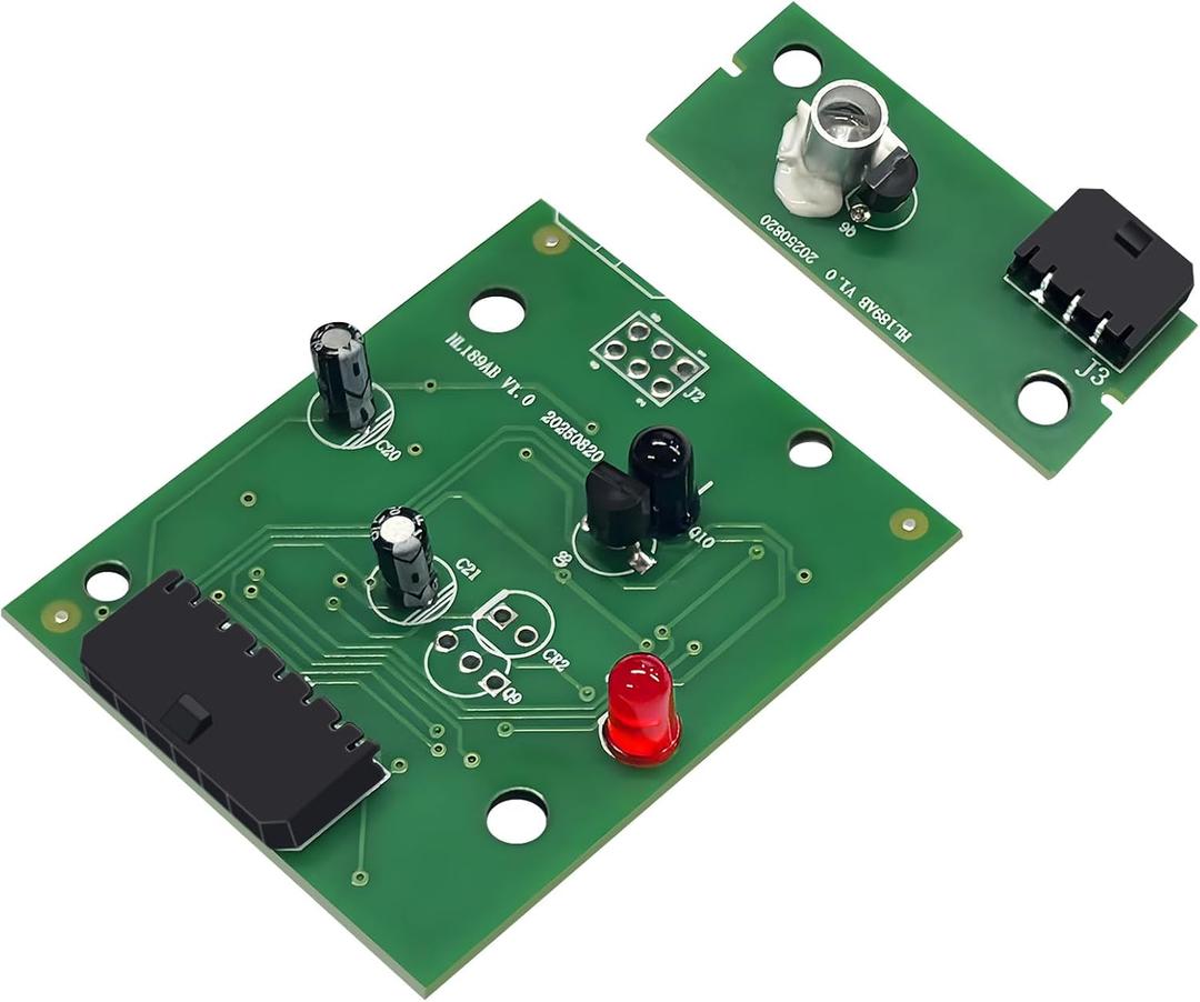 W10898445 W10870822 Refrigerator Ice Level Control Emitter and Receiver Light Panel Complete Replacement Kit Suitable for Whirlpool Refrigerator Models AP6037913 PS11769410 W10518658