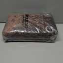 Deconovo 100% Blackout Door Curtain  Heat Blocking & Thermal Insulated Velvet Panel, Noise Reducing, Energy Saving for Summer & Winter, 52W x 90L Inch, Chocolate, 1 Panel