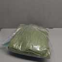 Covers For The Home Deluxe Elastic Edged Flannel Backed Vinyl Fitted Table Cover - Basketweave (Green) Pattern - Round Oblong Oval- Fits Tables up to 48" W x 68" L