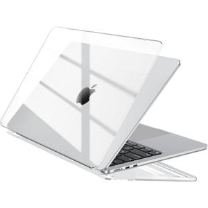 EooCoo Compatible with MacBook Air 15 inch Case 2026 2025 2024 2023 M4 M3 M2 Model A3241 A3114 A2941, Transparent Plastic Hard Shell Cover, Smooth Shiny Surface, Crystal Clear