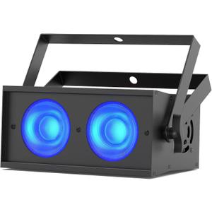 Stage Lights, 130W COB LED Blinder Lights Stage Spotlight, 4 in 1 RGBW DMX512 Sound Activated Par Can Audience Uplights for Events Party Wedding Club Concert Dance 1Pc