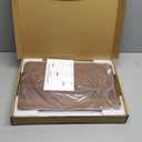 Small Laptop Standing Desk, Adjustable Height Pedestal End Table with Wooden Top, Portable Tall Side Table Workstation, Sit-Stand Desks for Bedside,Sofa,Couch, Living Room, Bedroom, Home Office, Brown