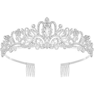Tiara Crown for Women, Queen Tiaras for Bridal, Birthday, Prom, Quinceanera, Pageant, Party, Wedding