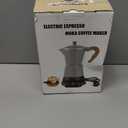 LAOION Cafeteras Electricas Modernas,6 Cup Portable Espresso Maker,300ml Moka Pot with Detachable Base & Overheat Protection, Great for Home，Office, or Travel, a Thoughtful Gift for Coffee Lovers
