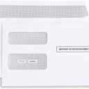 1099 MISC Tax Envelopes - Designed for 1099 Laser Forms, Misc, Div, Int, R, in 1098, form QuickBooks or Similar Tax Software, Self-Seal Double-Window Security tinded -5 5/8 Inch x 9 Inch, 25 Envelopes