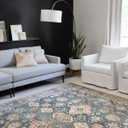 Loloi II Skye Collection SKY-10 Sea/Rust 2'-3" x 3'-9" Accent Rug