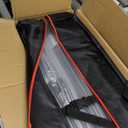 10x10 Pipe and Drape Stand Kit, Heavy Duty Backdrop Stand Adjustable, Sturdy Metal Back Drop Decoration Frame with Flat Base for Parties, Flower Wall, Wedding, Event,Trade Shows, Photo Shoot- Black (10ftx10ft)